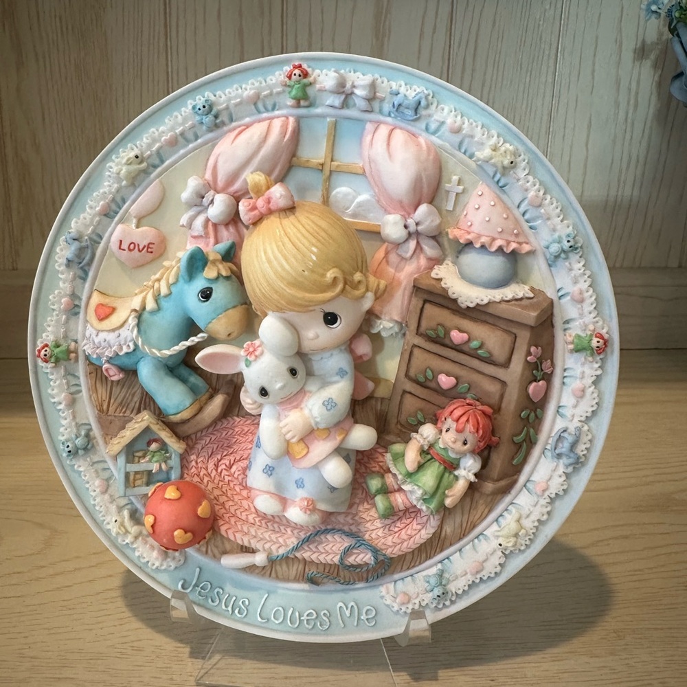 Decorative Plate with Pastel Colors